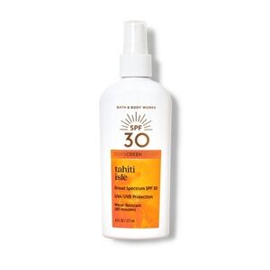 Bath & Body Works Tahiti Isle SPF 30 Sunscreen Spray